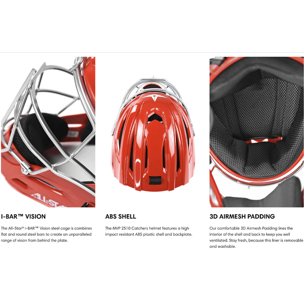 All-Star S7 Axis Age 12-16 NOCSAE Certified Catchers Set - Solid Colors - Smash It Sports