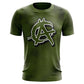 Anarchy Bat Company Short Sleeve Shirt - Dots (Green/Black) – Primary View | Smash It Sports