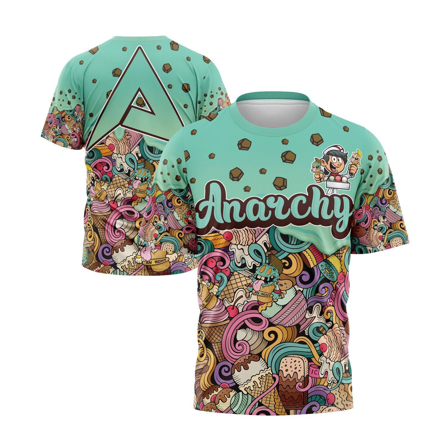 Anarchy Bat Company Short Sleeve Shirt - Mint Chocolate Chip – Product View | Smash It Sports