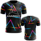 Anarchy EVO-Tech Short Sleeve Shirt - Triangles – Primary View | Smash It Sports | Your, EVO-Tech, Made