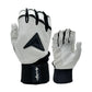Anarchy Grindstone Long Cuff Batting Glove - White/Black – Product View | Smash It Sports | leather, pro