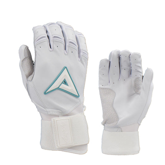 Anarchy Grindstone Long Cuff Batting Glove - Whiteout - Mint - Smash It Sports