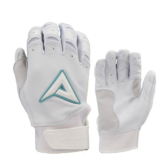 Anarchy Grindstone Short Cuff Batting Glove - Whiteout - Mint - Smash It Sports