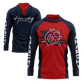 Anarchy Hooded Long Sleeve Tee - Red/Navy - Smash It Sports
