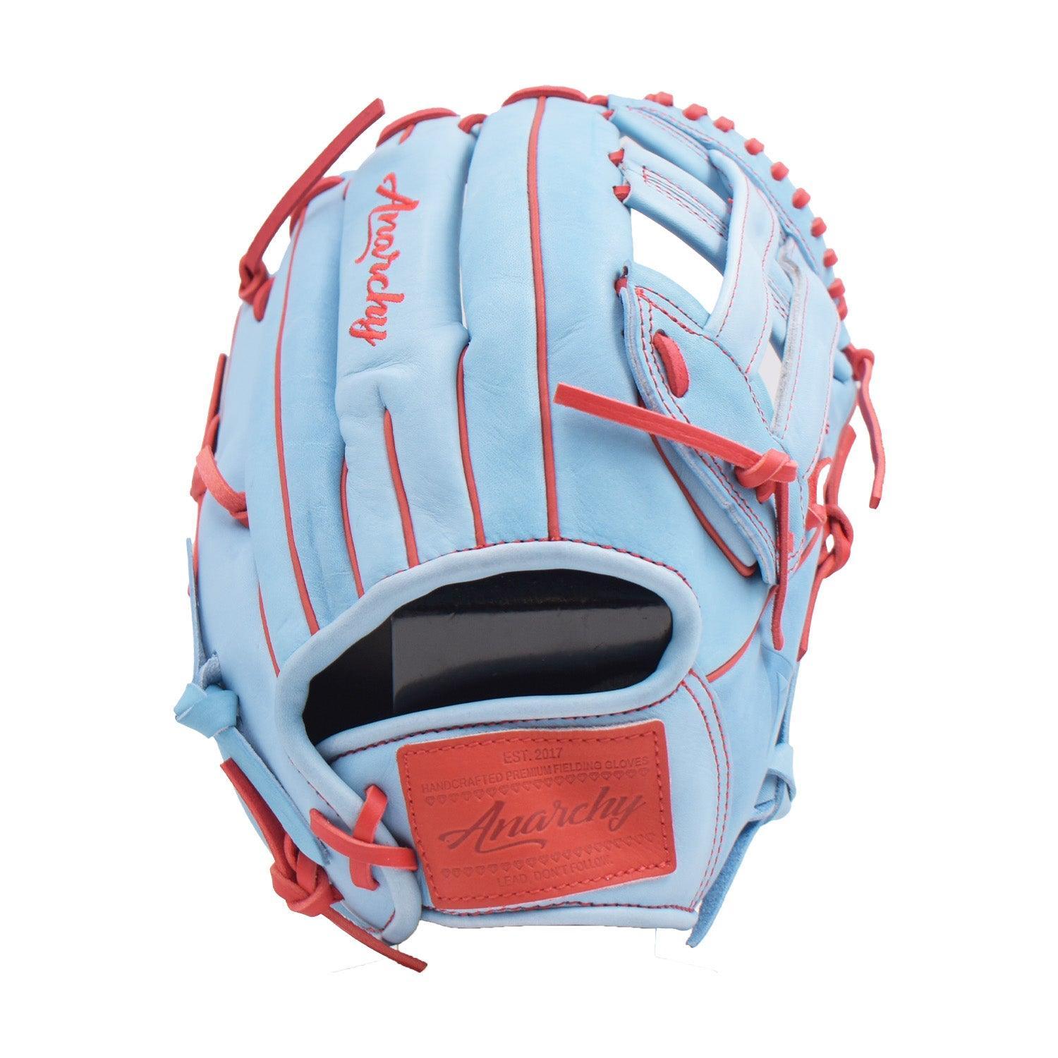 Anarchy Kip Leather Premium Softball Fielding Glove - AFG001 (Carolina/Red) - Smash It Sports