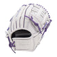 Anarchy Kip Leather Premium Softball Fielding Glove - AFG008 (White/Purple) - Smash It Sports