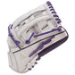 Anarchy Kip Leather Premium Softball Fielding Glove - AFG008 (White/Purple) - Smash It Sports