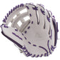 Anarchy Kip Leather Premium Softball Fielding Glove - AFG008 (White/Purple) - Smash It Sports