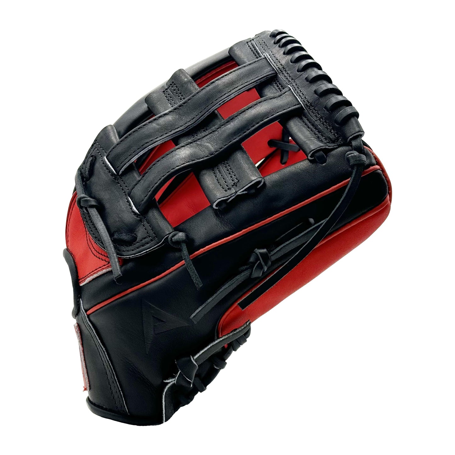 Anarchy Kip Leather Premium Softball Fielding Glove - AFG010 (Black/Red) - Smash It Sports
