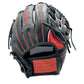Anarchy Kip Leather Premium Softball Fielding Glove - AFG010 (Black/Red) - Smash It Sports