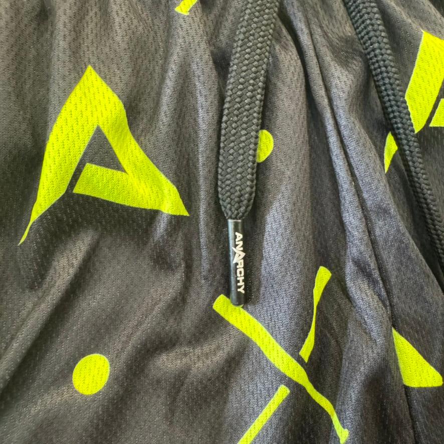 Anarchy Mesh Shorts - Black/Volt - Smash It Sports