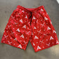 Anarchy Mesh Shorts - Red/White - Smash It Sports