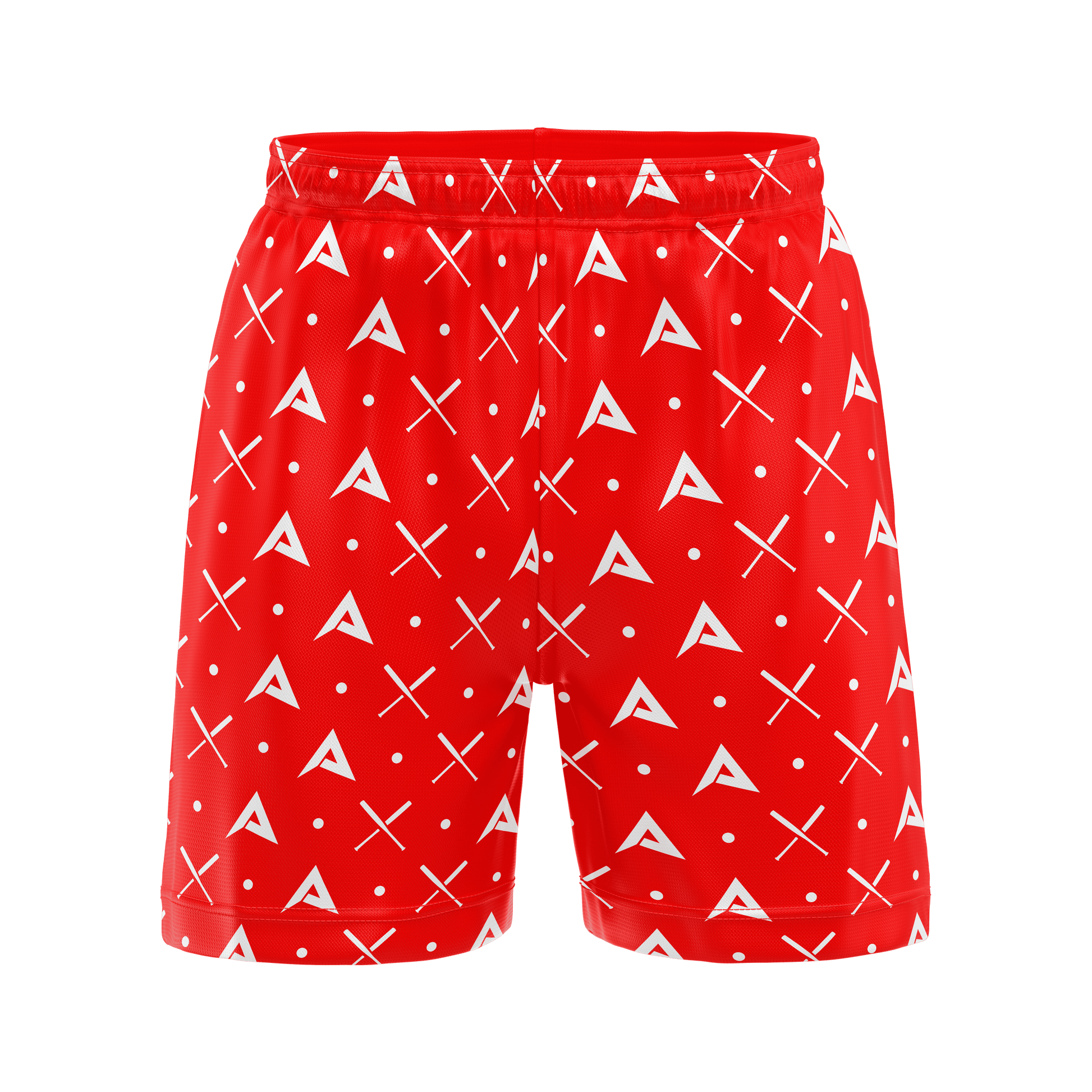 Anarchy Mesh Shorts - Red/White - Smash It Sports