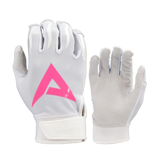 Anarchy Pro Grip Batting Gloves - Whiteout - Pink - Smash It Sports