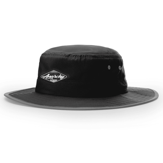 Anarchy Bucket Hat Black with Black Patch