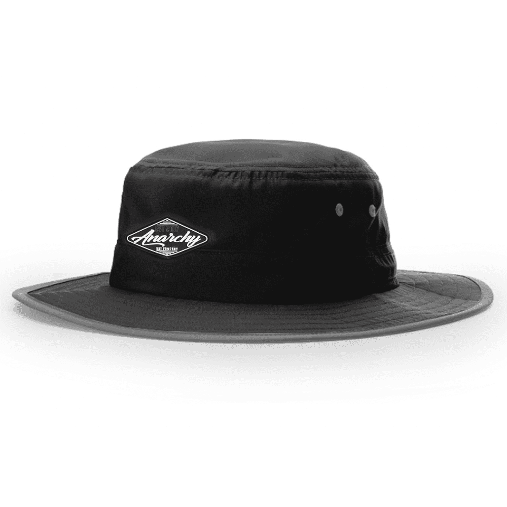 Anarchy Bucket Hat Black with Black Patch - Smash It Sports