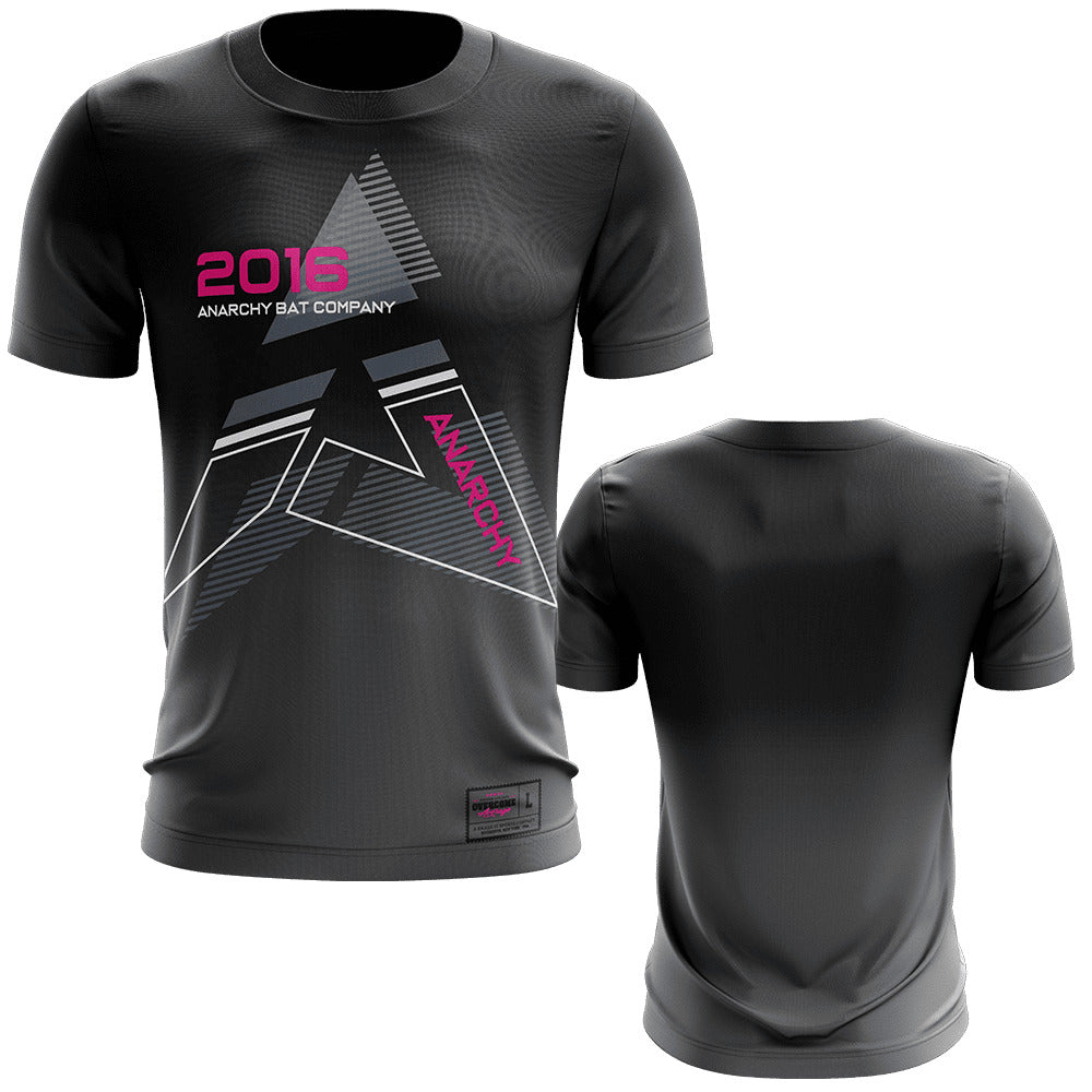 Anarchy EVO-Tech™ Short Sleeve Shirt - Black/Pink EST 2016