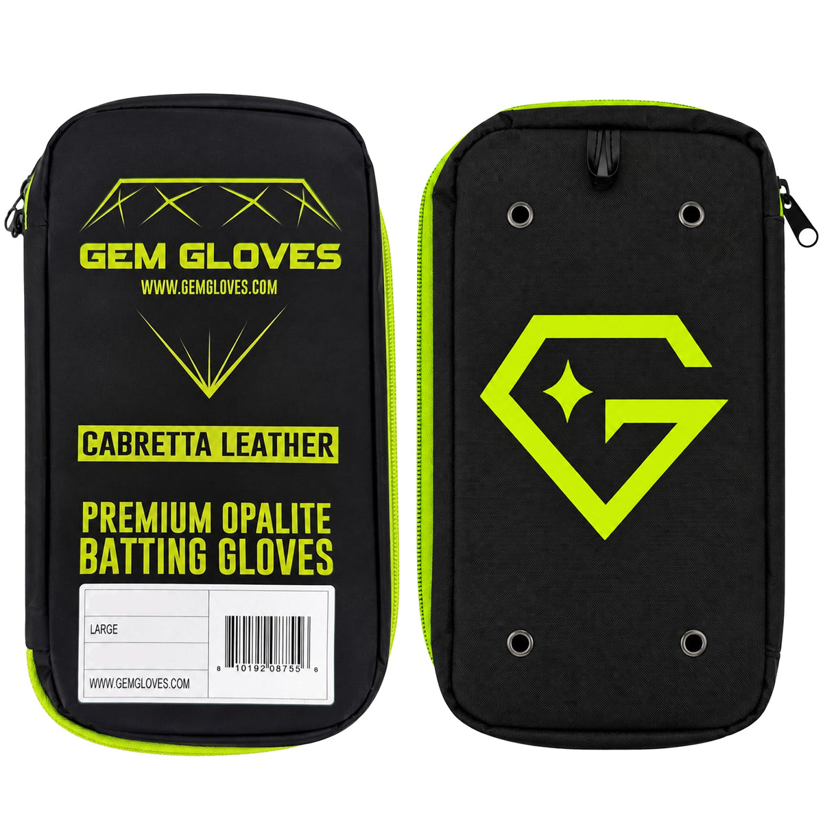 Gem Glove Opalite Batting Glove - Black/Red/White