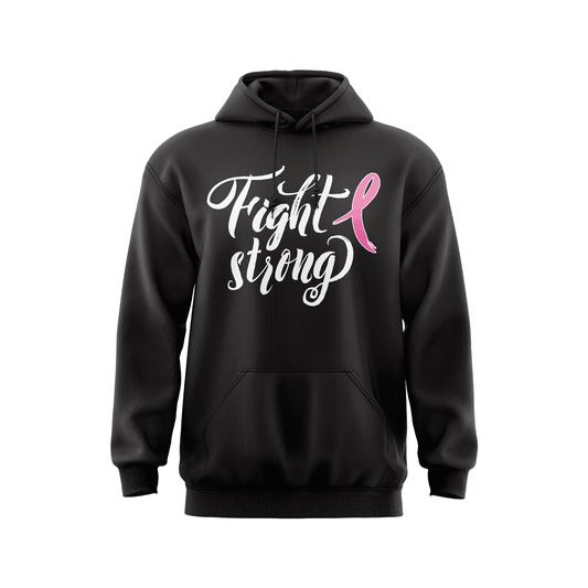 Breast Cancer Awareness Hoodie - Fight Strong - Smash It Sports