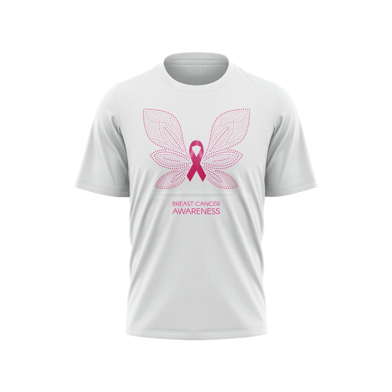 Breast Cancer Awareness Short Sleeve Shirt - Butterfly - Smash It Sports