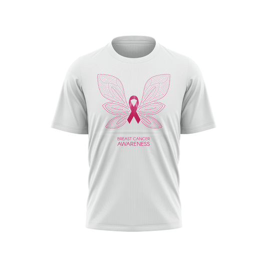 Breast Cancer Awareness Short Sleeve Shirt - Butterfly - Smash It Sports