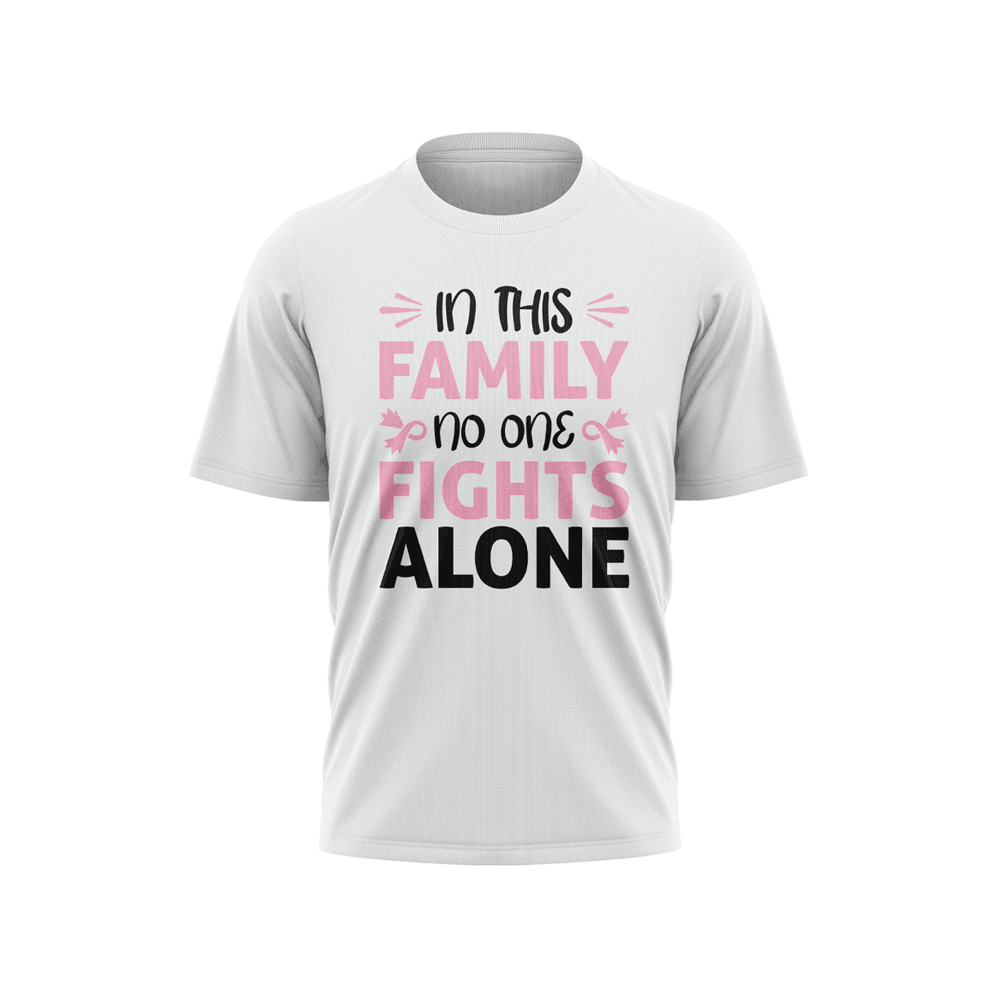 Breast Cancer Awareness Short Sleeve Shirt - No One Fights Alone - Smash It Sports