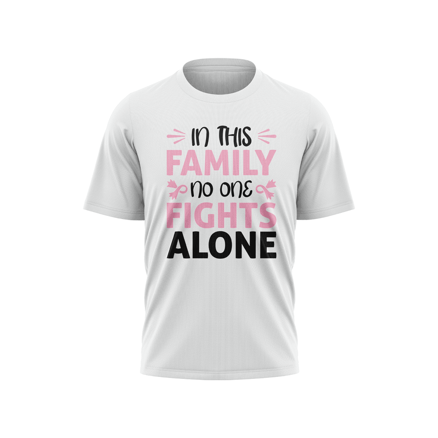 Breast Cancer Awareness Short Sleeve Shirt - No One Fights Alone - Smash It Sports