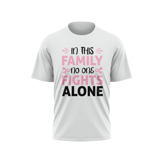 Breast Cancer Awareness Short Sleeve Shirt - No One Fights Alone - Smash It Sports