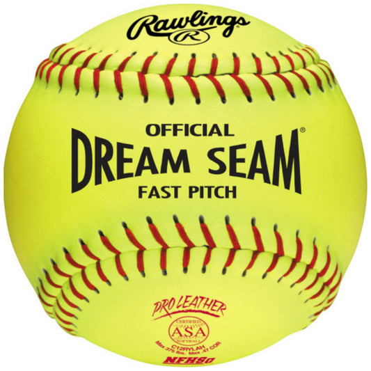 Rawlings 12" ASA-NFHS Dream Seam Fastpitch Softballs C12RYLAH