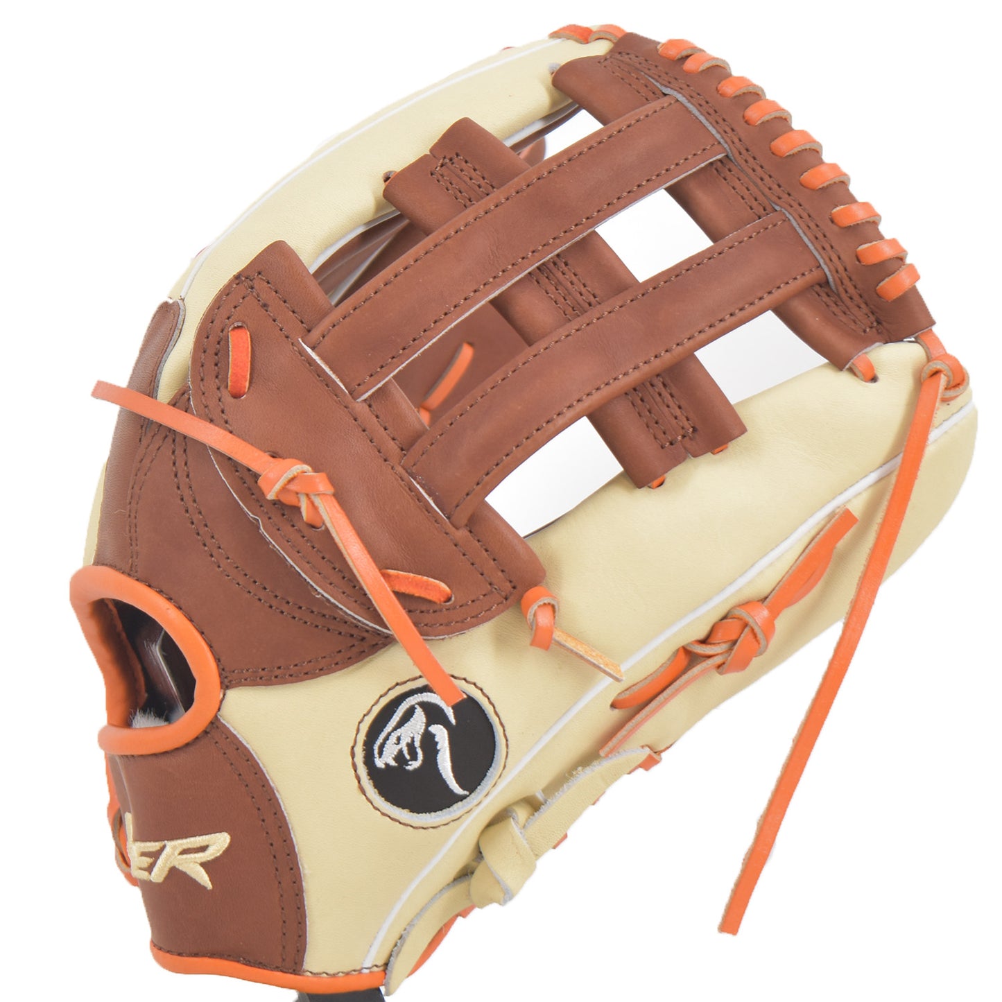 Viper Japanese Kip Leather Slowpitch Softball Fielding Glove  Carmel Tan Orange