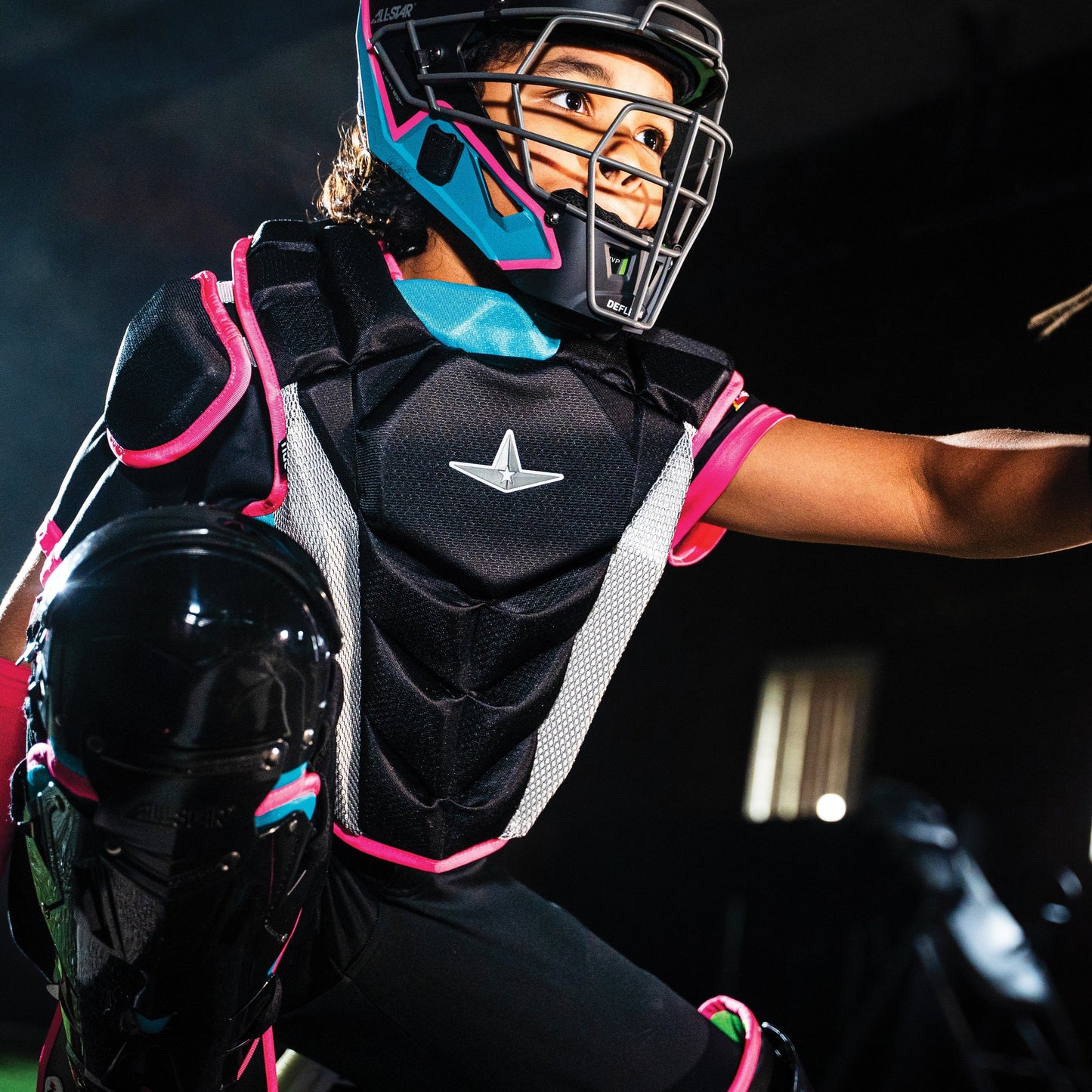 All-Star MVP-Pro Short Fuse Series Catchers Set - Miami Nights (Adult/Intermediate/Youth) – Product View | Smash It Sports