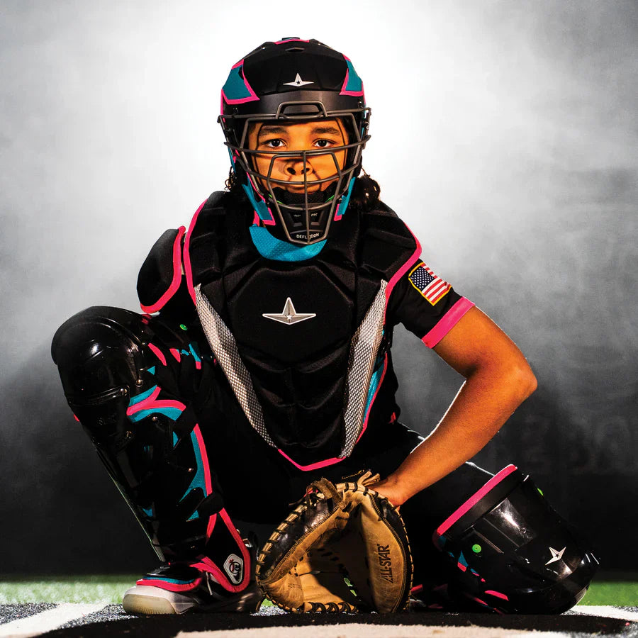 All-Star MVP-Pro Short Fuse Series Catchers Set - Miami Nights (Adult/Intermediate/Youth) – Product View | Smash It Sports
