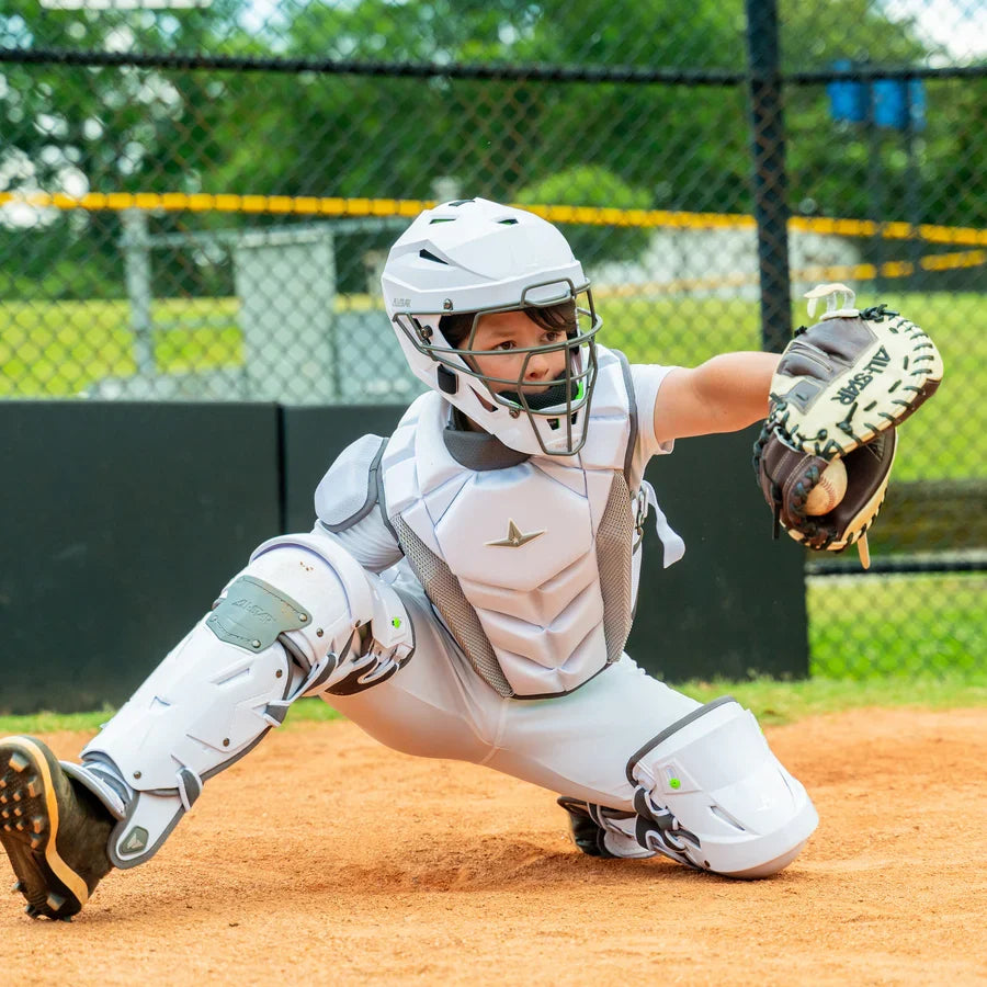 All-Star MVP-PRO Series Youth Catchers Set - Solid Colors – Product View | Smash It Sports | cage, padding, matte