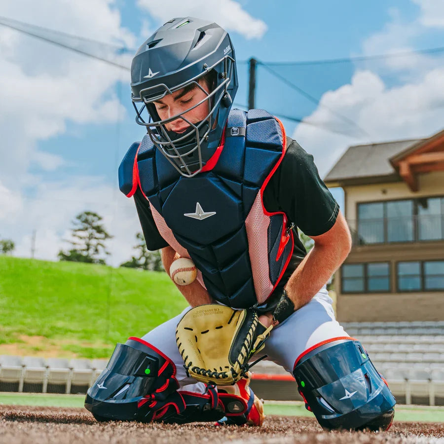 All-Star MVP-PRO Series Youth Catchers Set - Solid Colors – Product View | Smash It Sports | cage, padding, matte
