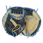 All-Star S7-Elite Pro Travel Fit Catchers Mitt/Glove - Black/Tan/Sky Blue