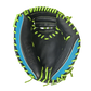 All-Star S7-Elite Pro Travel Fit Catchers Mitt/Glove - Sky Blue/Black/Yellow