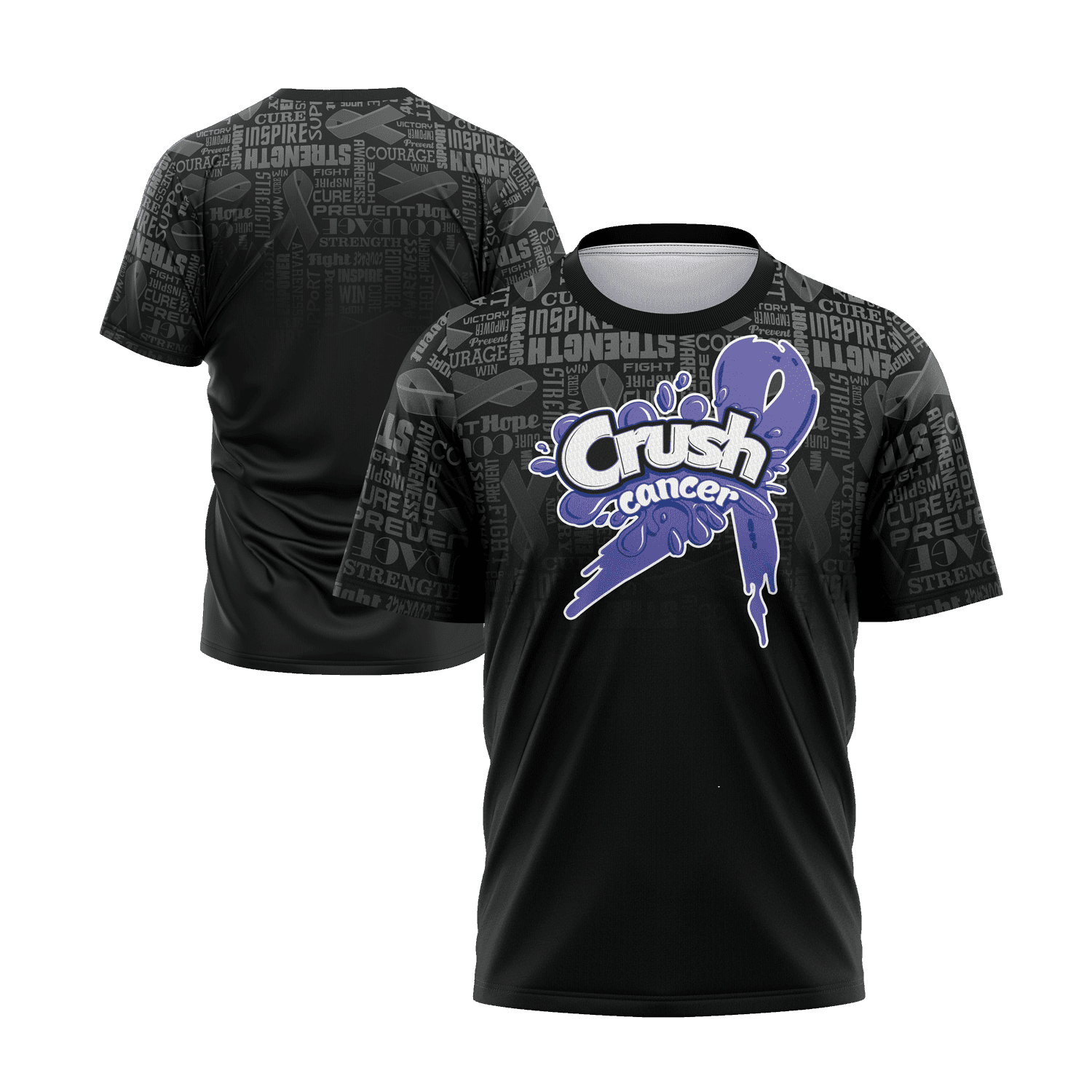 Crush Cancer Short Sleeve Shirt - Pancreatic Cancer – Specs Overview | Smash It Sports | premium