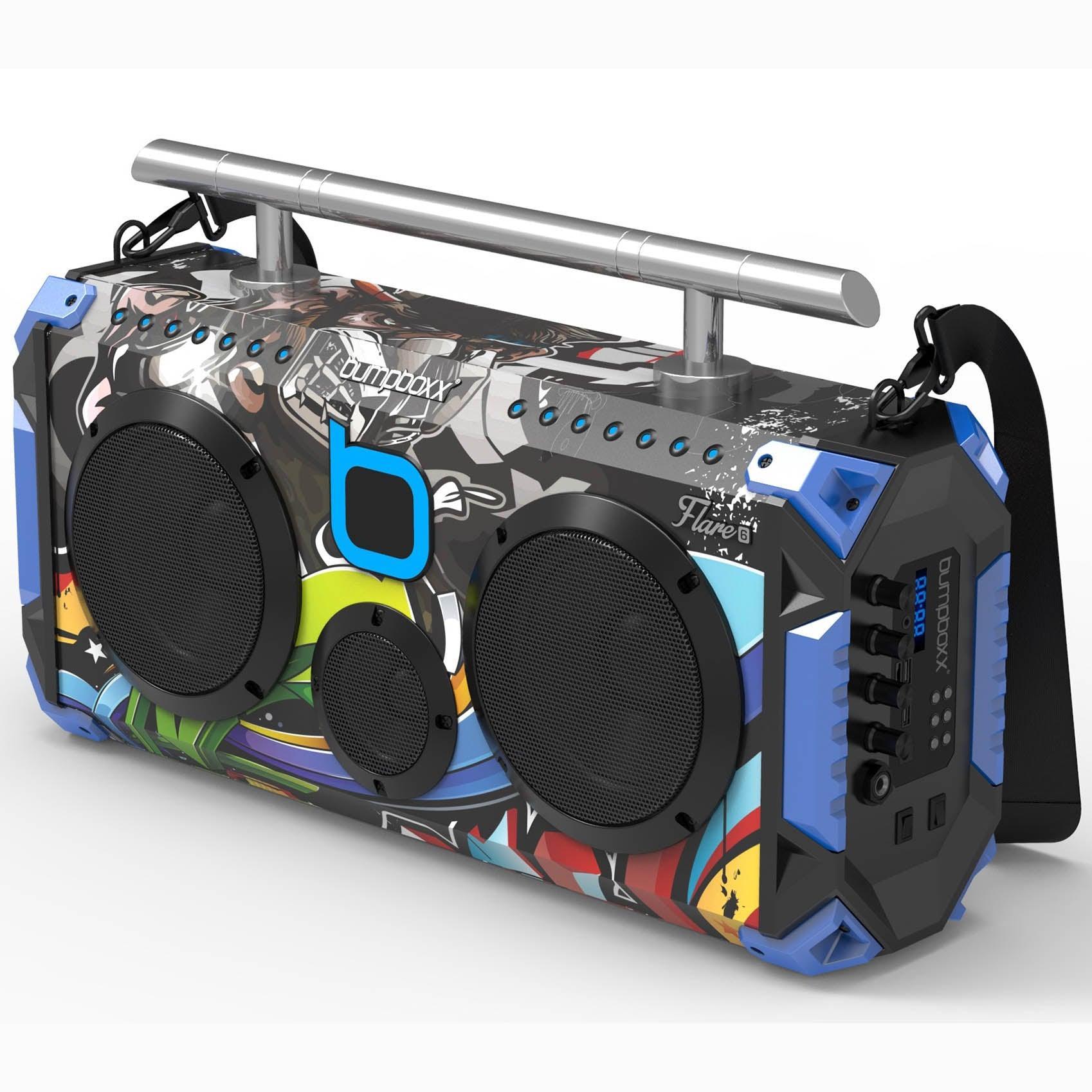 CUSTOM BUMPBOXX FLARE6 BLUETOOTH BOOMBOX – Second View | Smash It Sports | This, Explore, Flare6