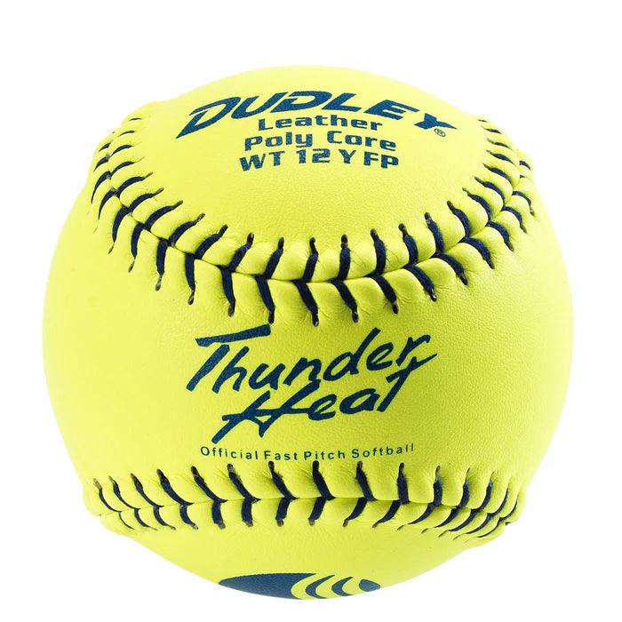 Dudley Thunder Heat WT12 Series 12" Leather Fastpitch Softballs - 4U147Y - Smash It Sports