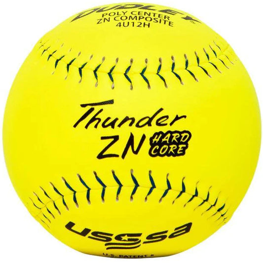 Dudley Thunder ZN Hardcore 44/375 USSSA 12" Slowpitch Softballs - 4U12H - Smash It Sports