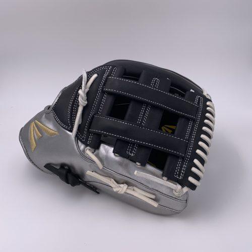 Easton El Jefe Metallic Series-Black/Metallic Silver-14" Slowpitch Glove – Primary View | Smash It Sports