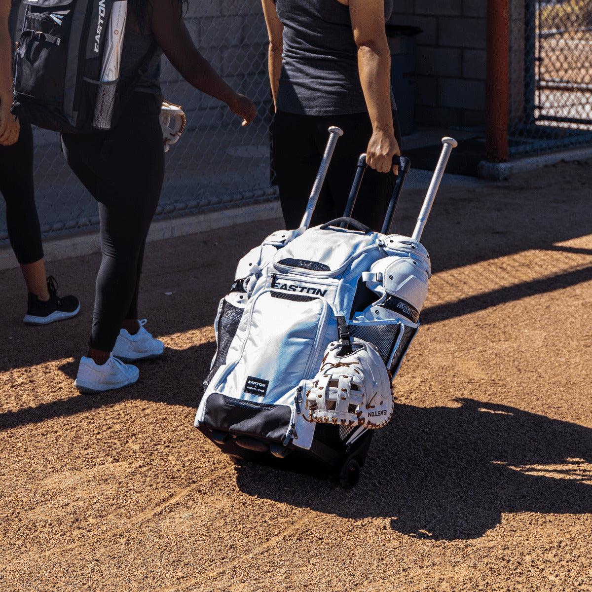 Easton Jen Schro Catchers Wheeled Bag - White - Smash It Sports