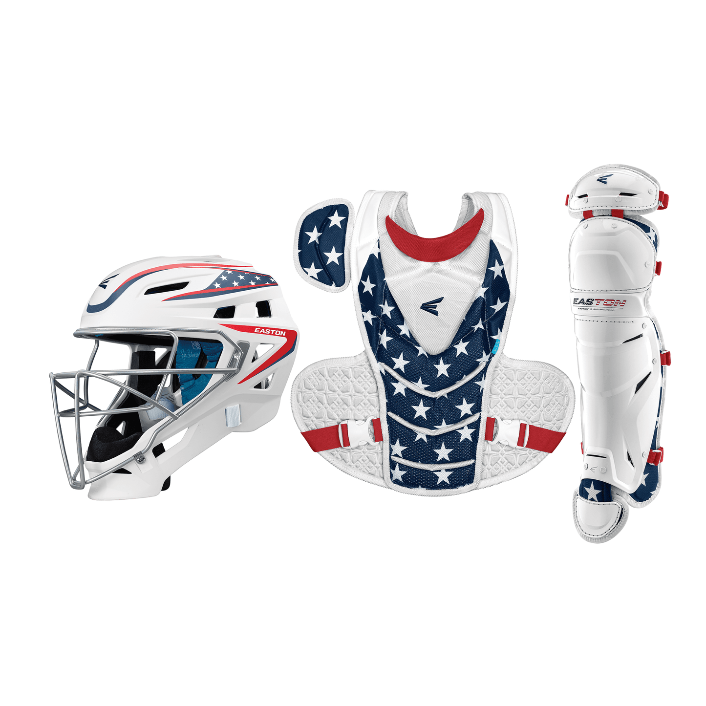 Easton Jen Schro The Very Best Fast Pitch Catcher's Set - Stars and Stripes – Specs Overview | Smash It Sports