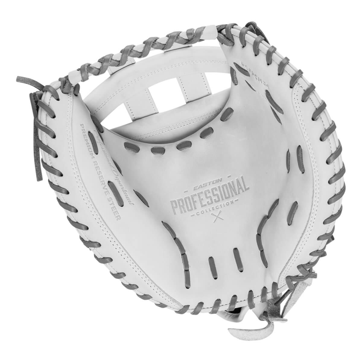 Easton Pro Collection 34" Fastpitch Softball Catcher's Mitt/Glove - PCFPCM34 – Product View | Smash It Sports | leather, cowh