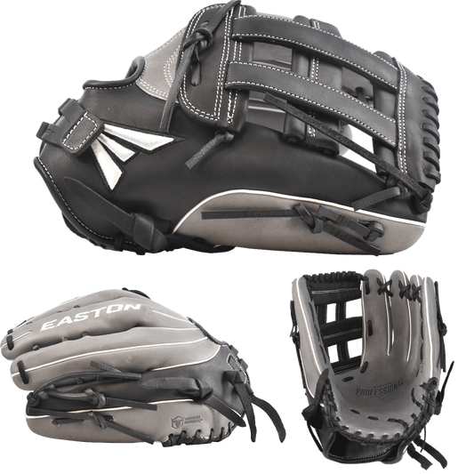 Easton Professional Collection Slowpitch Softball Glove (BK/GY/WH) - Smash It Sports