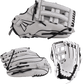 Easton Small Batch No. 68 LHT Slowpitch Softball Glove - White/Black – Specs Overview | Smash It Sports | leather, cowhide, p