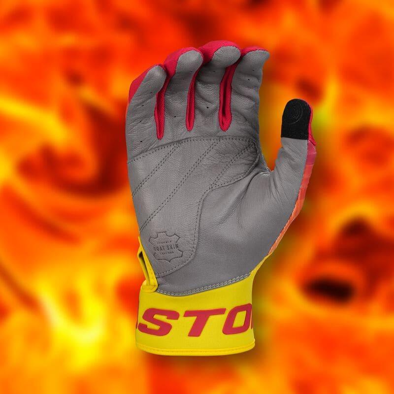Easton Walk-Off Ethos Baseball Batting Gloves - Fire – Product View | Smash It Sports | leather, pro