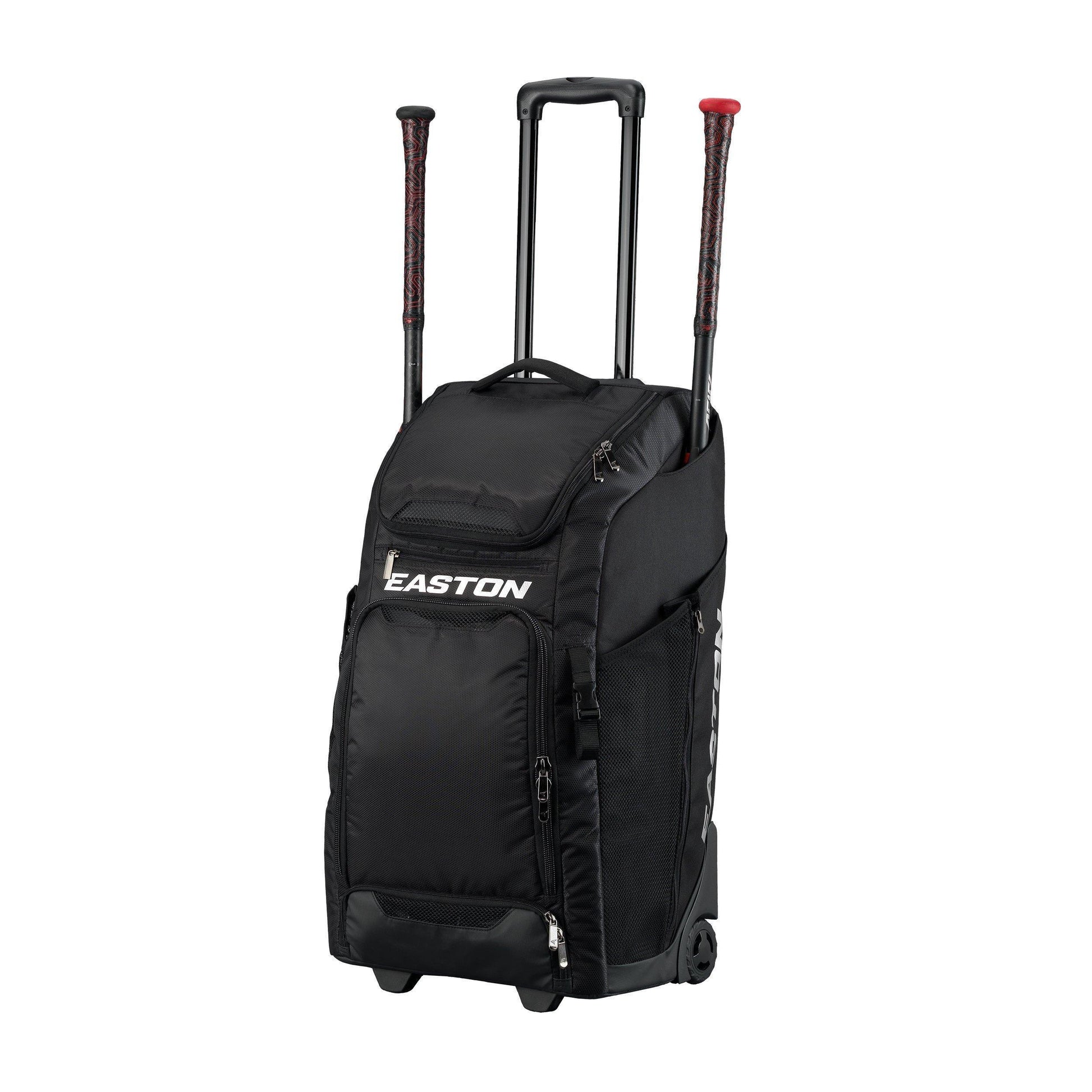 Easton Wheeled Catcher's Bag (Black) – Primary View | Smash It Sports | Easton, Catchers Wheeled, Featuring