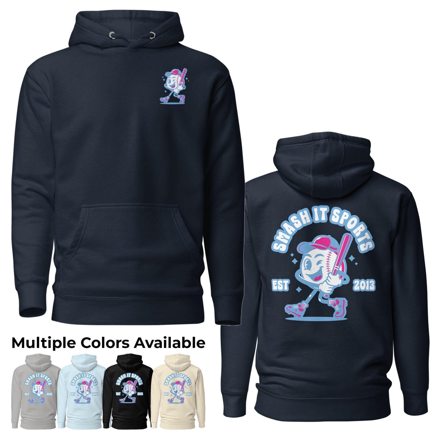 Element Fleece Hoodie - Smashie (Cotton Candy) - Smash It Sports