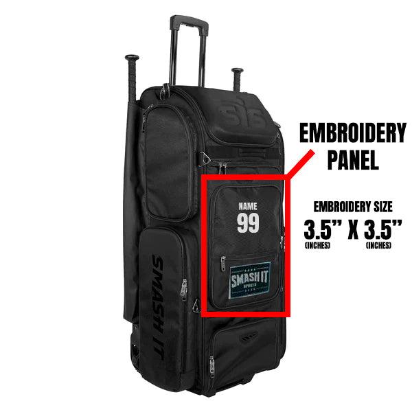 SMASH OPS V3 GUERRILLA Charcoal/Black Roller Bag - Smash It Sports